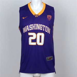 Maillot De Basket NCAA University of Washington Ma Kerr Fultz 20 Violet